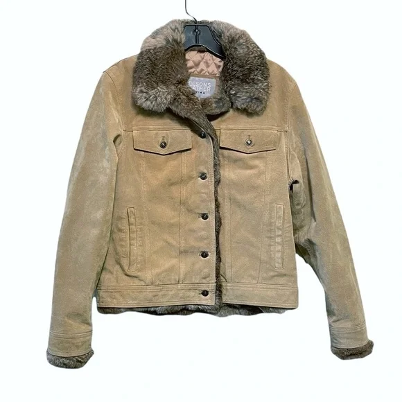 ジャケット・アウター 00s Y2K archive suede rabbit fur jacket BCBG Max Azria Rabbit Fur Jacket – Guzzi Archive